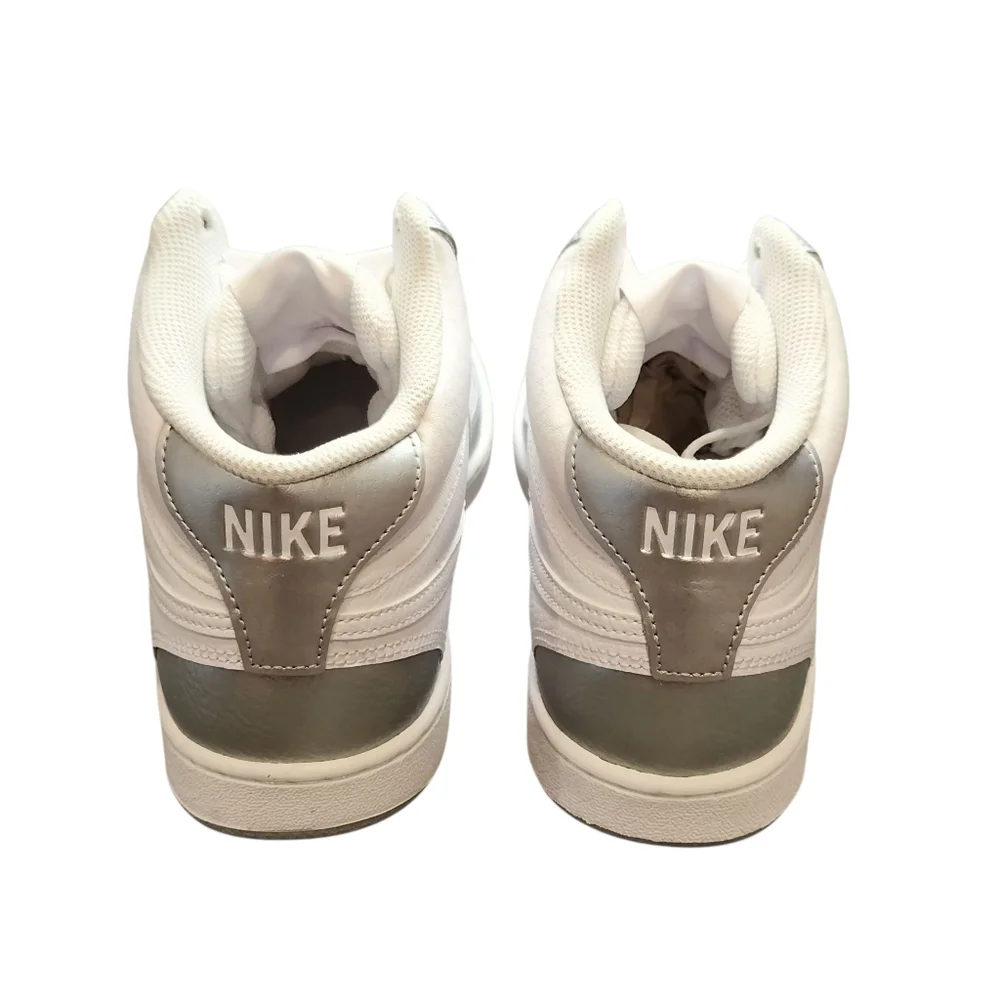 NEW Women's Nike Court Vision Mid 'Metallic Silver White'